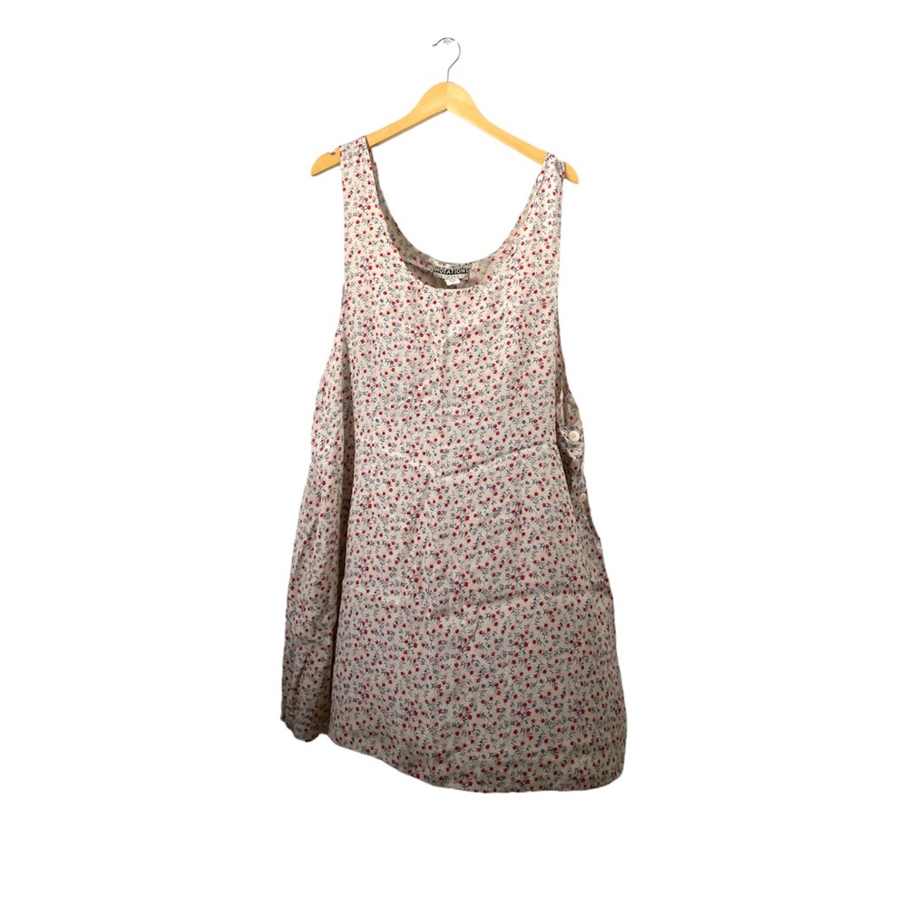 90s Vintage MicroFloral Print Jumper Dress